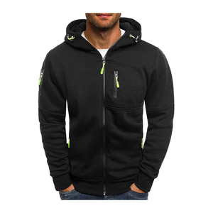 Sweat à capuche uni à la mode pour hommes Sweat personnalisable Mode décontractée parfaite pour le printemps et l'automne - Product Image 5