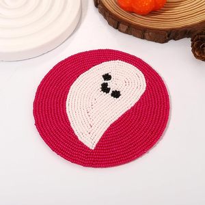 Handmade Royal Look <b>Beaded</b> <b>Coaster</b> Set Glass Mat/Pad for Hotel Restaurant Table Decorative Use Gifted Item - Product Image 2