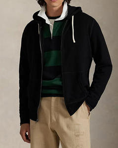 Sweat à capuche pour homme, tendance, nouveau, respirant, léger, chaud, vente en gros, streetwear d'hiver doux, coupe décontractée, fermeture éclair - Product Image 6