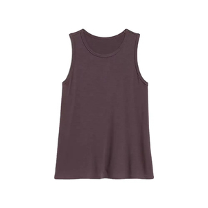 Camiseta sin Mangas para Mujer, Ligera, de Mezcla de Algodón, Transpirable, Cómoda, Informal, para Uso Diario, Verano - Product Image 1