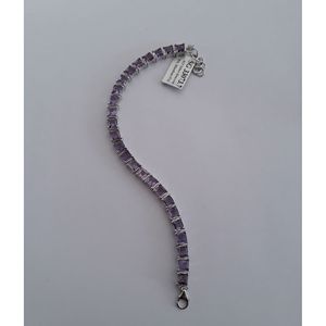 Pulsera de tenis de amatista natural para mujer en plata de ley 925 Shah Gems, accesorio de moda - Product Image 4