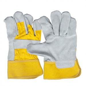 Guantes de Seguridad de Cuero Vacuno de Alta Calidad para Soldadura, Construcción Industrial, Resistentes a la Abrasión y al Calor, Talla Única - Product Image 1
