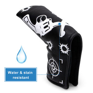 Free Sample Custom Embroidery Logo Golf <b>Putter</b> Head Covers Pu Leather Golf Head Cover <b>Putter</b> Club Head Covers - Product Image 2