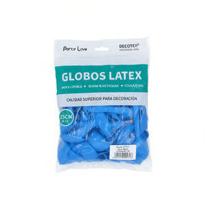 Palloncini in lattice Party Love 25 cm Blu Chiaro R10 per decorazioni - Product Image 2