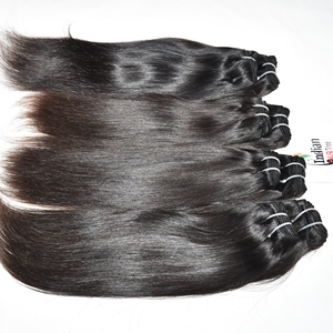 Paquete de Cabello Humano Remy Indio 100% Sin Procesar, Liso, de Calidad Natural, Color Negro, Tejido Sedoso Crudo con Cutícula Alineada - Product Image 4