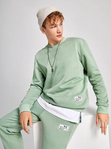 Conjunto de pantalones de chándal y Sudadera con capucha y estampado 3D personalizado unisex, chándal de lana de algodón pesado 100%, joggers negros para invierno - Product Image 4