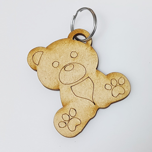 MDF <b>Key</b> Ring Funny Customized MDF Round <b>Key</b> Ring Sublimation <b>Blank</b> at Affordable Price - Product Image 2