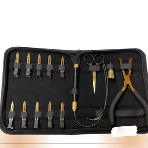 Profissional Kit Alicate Extensão Do Cabelo Fita De Aço Alemão Na Extensão Do Cabelo Alicate Remoção Set Com Bolsa De Zíper