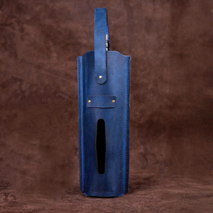 Soporte para vino Bolsa de vino de Cuero 100% Hecho a mano Original Elegante Diseño duradero y único 2017 - Product Image 5