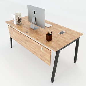 Escritorio Aton Concept Moderno y Minimalista HBAT007 de 160x80 cm con Patas de Hierro Ensambladas para Estudio u Oficina - Product Image 1
