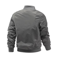 Vestes de vol pour hommes, blouson d'aviateur solide et léger, coupe-vent chaud d'extérieur pour le printemps, l'automne et l'hiver