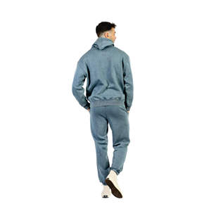 Ensemble de survêtement unisexe délavé à l'acide, design personnalisé, haute qualité, léger, style vintage, sweat à capuche et pantalon de survêtement, décontracté, grande taille, respirant - Product Image 3