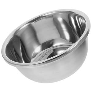 Bol de service à dessert en acier inoxydable de luxe, design fantastique, argenté brillant et poli, pour la maison et les fêtes - Product Image 5