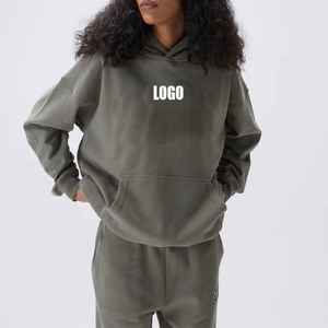 Sweat-shirts oversize pour femmes en coton 100%, tendance streetwear, style hip-hop, tissu polaire, coupe-vent, vêtements d'hiver, style pull - Product Image 3