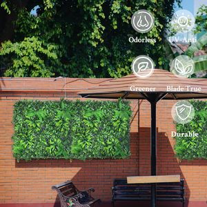 Alfombra de césped artificial entrelazada para interiores, fácil de instalar acento de pared de plástico para el hogar, oficina y deportes de Fútbol con estilo - Product Image 4