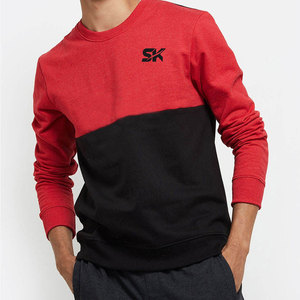 New Arrival Custom Design Split Color <b>Plain</b> <b>Sweatshirts</b> Factory Direct Sale Split Color <b>Plain</b> <b>Sweatshirts</b> In Wholesale - Product Image 1