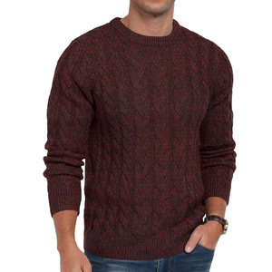 Suéter Personalizado OEM ODM para Hombre, Transpirable, Antiarrugas, de Secado Rápido, Cuello Redondo, Diseño Jacquard, Tejido Reciclado - Product Image 4