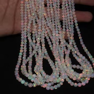 High Quality AA Ethiopian <b>Opal</b> Beads Natural Fire <b>Opal</b> Smooth round Beads from Ethiopia Stone Beads - Product Image 1