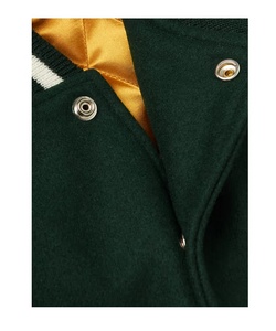 OEM personalizado invierno lana Varsity chaqueta Escuela Universidad hombres lana cuero Letterman CollegeBaseballjacket para hombres DDP envío - Product Image 3