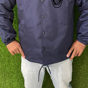 Veste de pluie en nylon à la mode pour hommes, logo personnalisé, coupe-vent pour entraîneurs, vestes légères, sports d'automne en ligne, vente pour garçons - Product Image 4