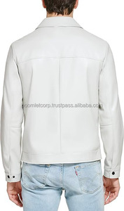 Entièrement personnalisé 100% véritable cuir de vachette hommes mode vestes en cuir vêtements décontractés hommes veste en cuir pour hommes - Product Image 3