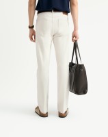 Pantalon habillé homme taille mi-haute en coton tissé léger avec élasthanne, coupe ajustée, respirant, multi-poches, confort et mobilité, idéal pour les routines de lavage