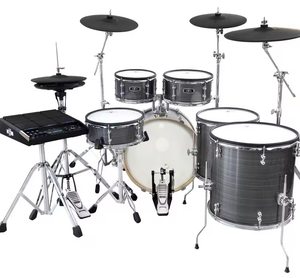 Batería Electrónica HXM XD-2500C-KM Color Plata Pulido con Sensación Acústica, Batería Eléctrica Profesional - Product Image 1