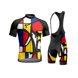 Venta al por mayor transpirable secado rápido hombres ciclismo uniforme ligero compresión manga corta Top ciclismo desgaste para hombres - Product Image 3