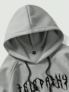 เสื้อกันหนาวสวมหัวมีฮู้ดแบบสวมศีรษะผ้าคอตตอนขนแกะ100% มีซิปคอเสื้อมีฮู้ดไซส์ XS สั่งพิมพ์ลายได้ตามต้องการสำหรับผู้ชาย - Product Image 5