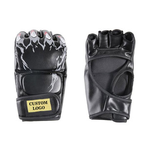 ถุงมือ MMA แบบเจาะรูสำหรับผู้ใหญ่ถุงมือป้องกันมือและใส่สบายพิมพ์โลโก้ได้ตามต้องการ - Product Image 6