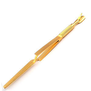 Cuillère à cuticules et extrémité de couteau, outil de raclage de vernis à ongles en acier inoxydable - Product Image 6