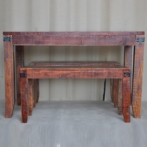 Hot Sale Modern Indian Luxurious Teak Walnut Solid Wood <b>Dining</b> <b>Table</b> Antique Chair Sets <b>Dining</b> Room <b>Outdoor</b> Office Hotel Use - Product Image 3