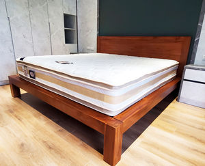 Lit en teck de style classique et durable, taille king-size, ensemble de panneaux en bois massif, qualité supérieure moderne, confortable, chambre à coucher, hôtel - Product Image 4