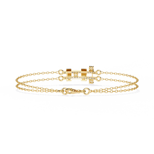 Fabulosa Pulsera y Brazalete de Diamantes Cultivados en Laboratorio en Oro de 18K, Accesorio de Joyería de Lujo - Product Image 1