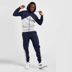Vente en gros de survêtements d'hiver écologiques pour hommes, ensemble de jogging à capuche, marque personnalisée, polaire OEM, respirant, prix bon marché - Product Image 2