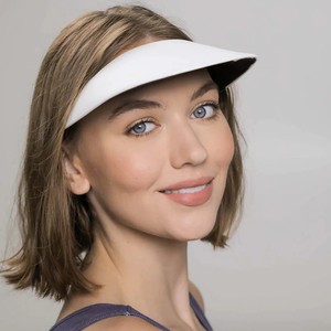 Gorro con visera de algodón hecho de alta calidad, gorros de poliéster en blanco, visera plana transpirable, para playa, Unisex, sombreros informales para correr - Product Image 3