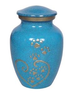 โกศโลหะรูปแมวสีเงินสลักรูปแมวใส่ศพสำหรับสัตว์เลี้ยงใส่เถ้ากระดูกสุนัขและแมว - Product Image 5