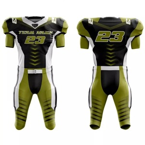 Nuevo Uniforme de Entrenamiento de Fútbol Americano Profesional de Alta Calidad, Talla XL, Patrón de Número Impreso por Transferencia de Calor, 100% - Product Image 1