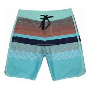 Shorts de bain pour hommes, respirants, imprimés, personnalisés, couleur unie, élégants, avec cordon de serrage, en polyester. - Product Image 5