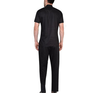 Custom Made Stretch 100% Cotton Hospital Uniforms High Quality Unisex <b>Scrub</b> <b>Sets</b> with Custom Logo Seamless Fusing Digital Print - Product Image 5