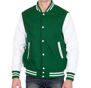 Chaqueta universitaria con estampado personalizado, chaqueta de béisbol de manga larga para hombre, chaquetas Varsity Letterman lisas en blanco para hombre - Product Image 1