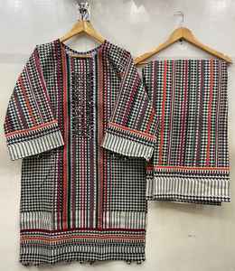 Alta calidad 2 piezas de algodón señoras corto Kurtis ODM nueva colección de diseñador de encaje estilos casuales de talla grande para mujeres musulmanas - Product Image 3