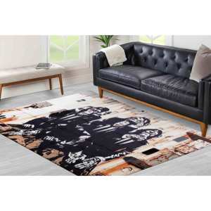 Alfombra Impresa: Diseño Único de Banksy con los Tres Monos Sabios para Decoración del Hogar, Alfombra Delgada No Tejida - Product Image 2