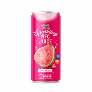 Zumo de guayaba espumoso NFC de 330ml, bebidas al por mayor, OEM, ODM, Etiqueta Privada, muestra gratis - Product Image 1