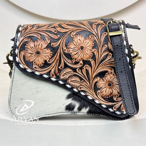 Sac à bandoulière à la mode personnalisable en gros usiné à la main en cuir de vachette véritable concepteur à la mode sac à main pour femmes le plus vendu - Product Image 1