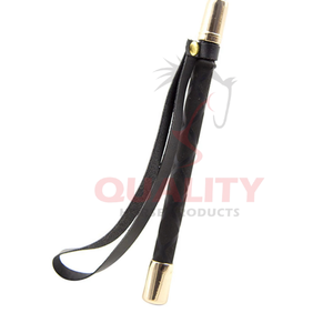 Fouets de cheval les plus populaires en cuir noyau en fibre de verre fait à la main marron noir fouet de cheval entraînement de sécurité utilisation de course vente en gros directe - Product Image 6