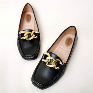 Servicio OEM, Mocasines Personalizables para Mujer, Ligeros, Resistentes, de Alta Calidad, Elegantes, Color Negro - Product Image 1