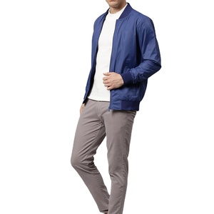 Prix de gros personnalisé blousons bombardier grande taille légers pour hommes blousons bombardier respirant de couleur unie pour hommes pour homme - Product Image 2