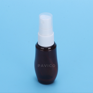 Venta caliente 30ml ámbar para botella de spray de plástico transparente Diseño marrón vacío para envases cosméticos Hecho en Vietnam - Product Image 1