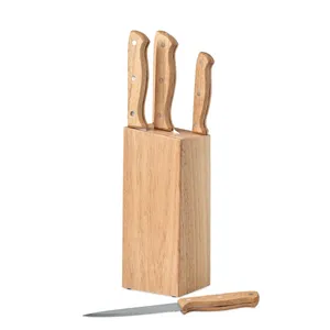 Bloc à couteaux GOURMET personnalisé et ensemble de 6 couteaux – Produit de merchandising haut de gamme - Product Image 4